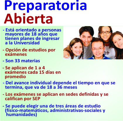 Informacin de preparatoria abierta