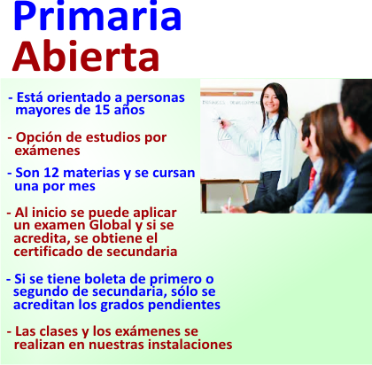 Informacin de primaria abierta